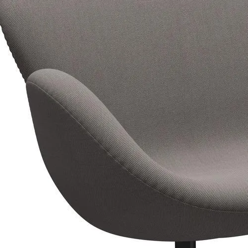 Fritz Hansen Swan™ Sofa 2 Seater, Black Lacquered/Steelcut Trio Sand Dark
