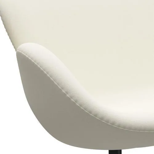 Fritz Hansen Swan™ Sofa 2 Seater, Black Lacquered/Sunniva Crème