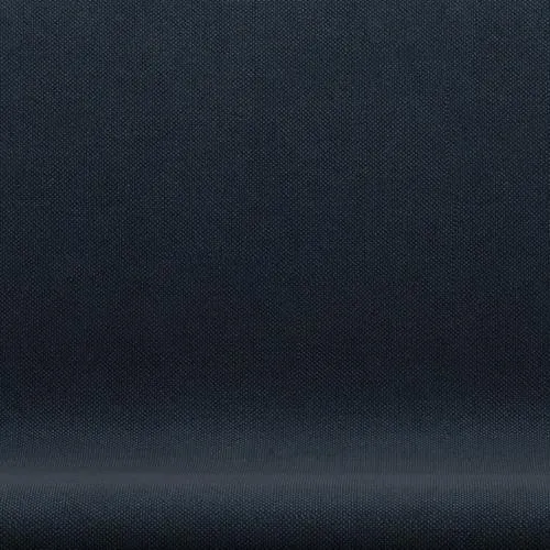 Fritz Hansen Swan™ Sofa 2 Seater, Black Lacquered/Sunniva Dark Blue