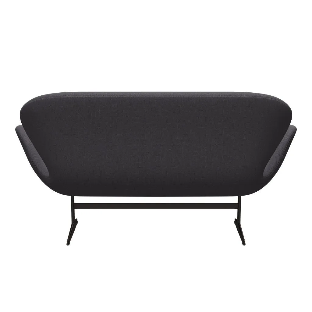 Fritz Hansen Swan™ Sofa 2 Seater, Brown Bronze/Capture Dark Grey