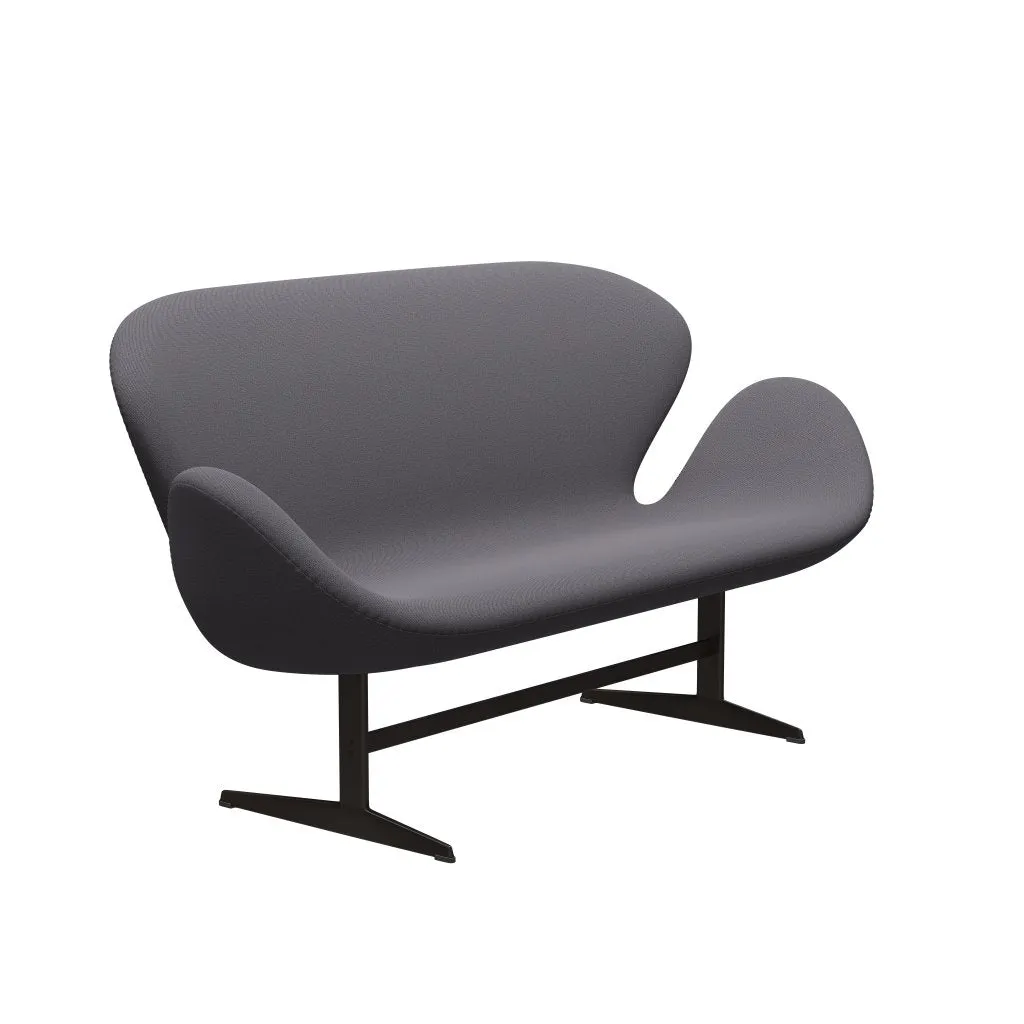 Fritz Hansen Swan™ Sofa 2 Seater, Brown Bronze/Capture Dark Grey
