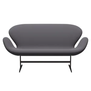Fritz Hansen Swan™ Sofa 2 Seater, Brown Bronze/Capture Dark Grey