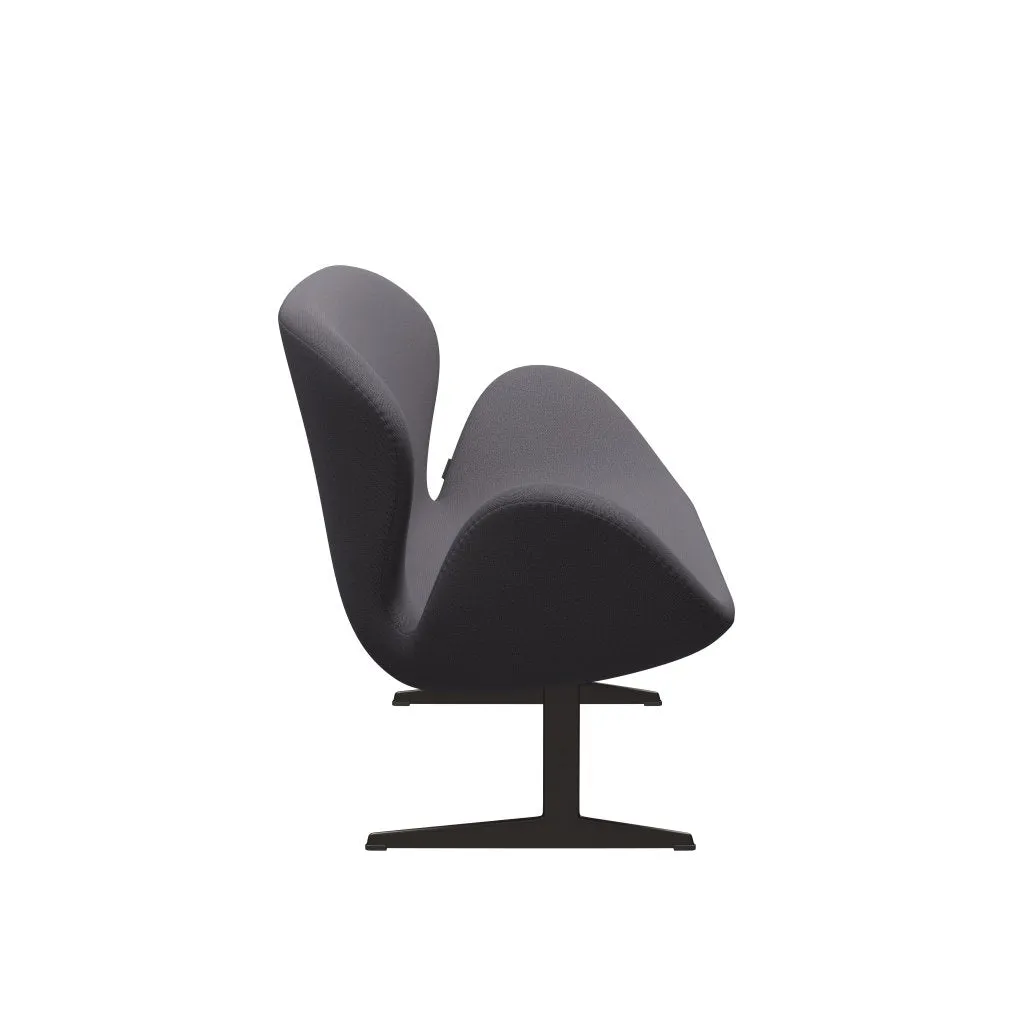 Fritz Hansen Swan™ Sofa 2 Seater, Brown Bronze/Capture Dark Grey