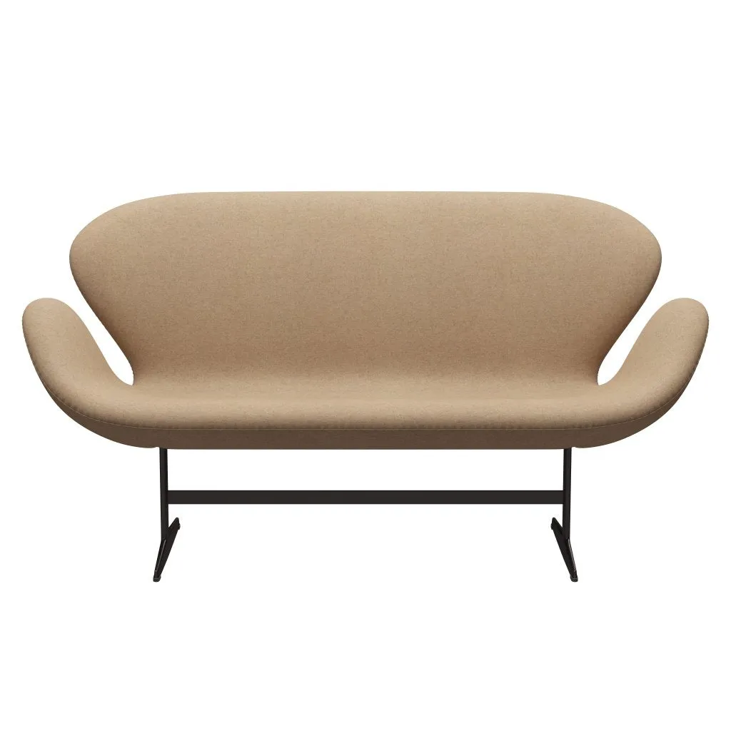 Fritz Hansen Swan™ Sofa 2 Seater, Brown Bronze/Divina Md Cappuccino