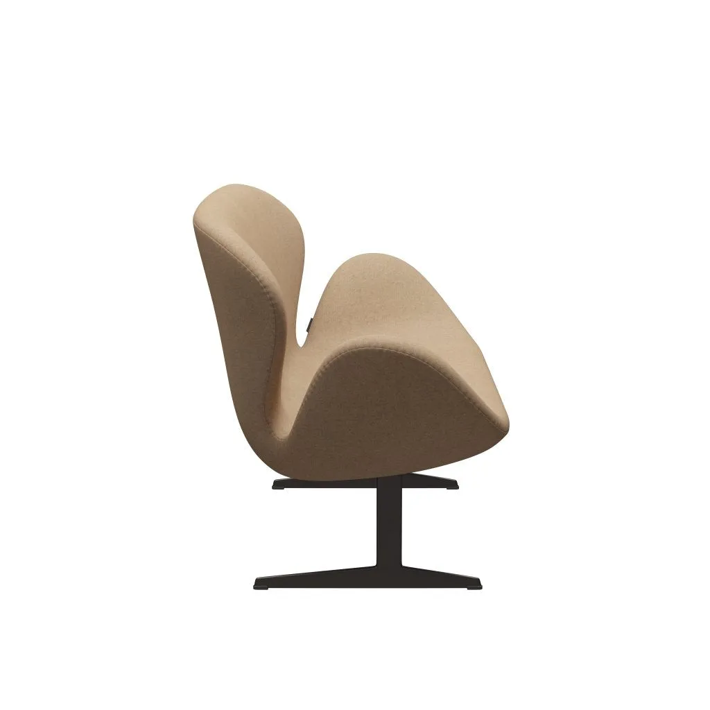 Fritz Hansen Swan™ Sofa 2 Seater, Brown Bronze/Divina Md Cappuccino