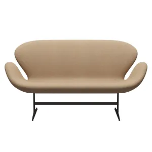 Fritz Hansen Swan™ Sofa 2 Seater, Brown Bronze/Divina Md Cappuccino