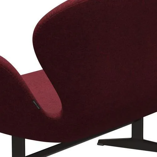 Fritz Hansen Swan™ Sofa 2 Seater, Brown Bronze/Divina Md Raspberry