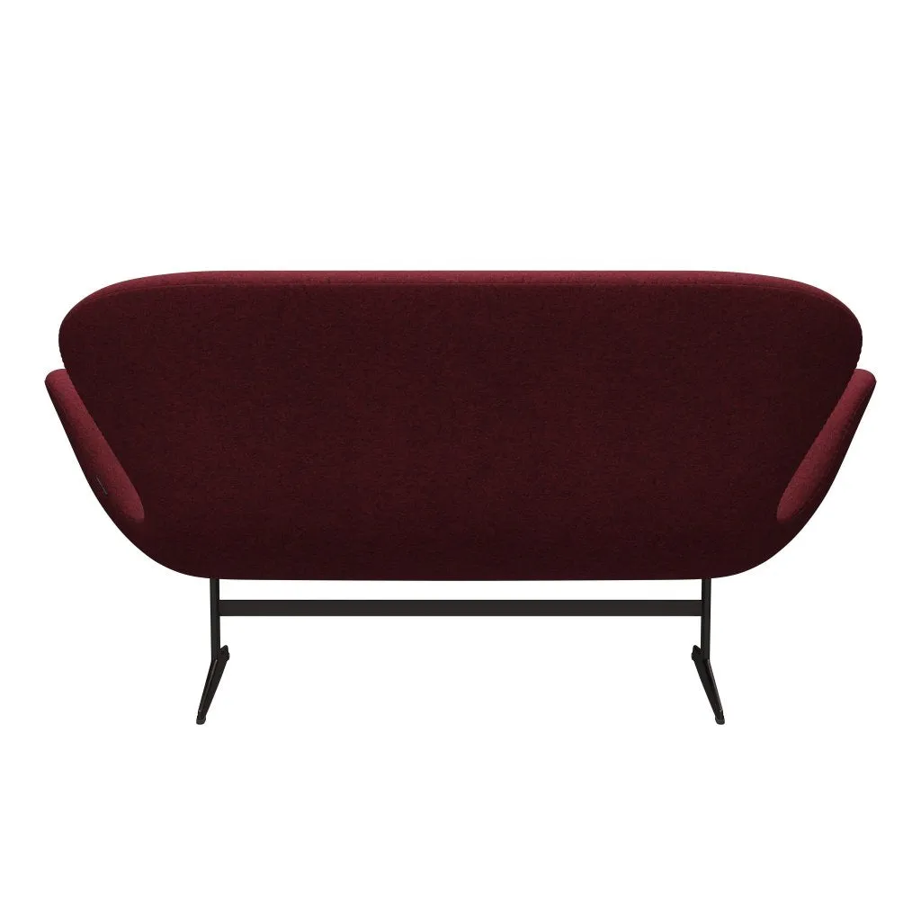 Fritz Hansen Swan™ Sofa 2 Seater, Brown Bronze/Divina Md Raspberry