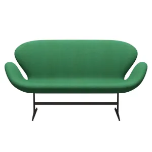 Fritz Hansen Swan™ Sofa 2 Seater, Brown Bronze/Divina Melange Green