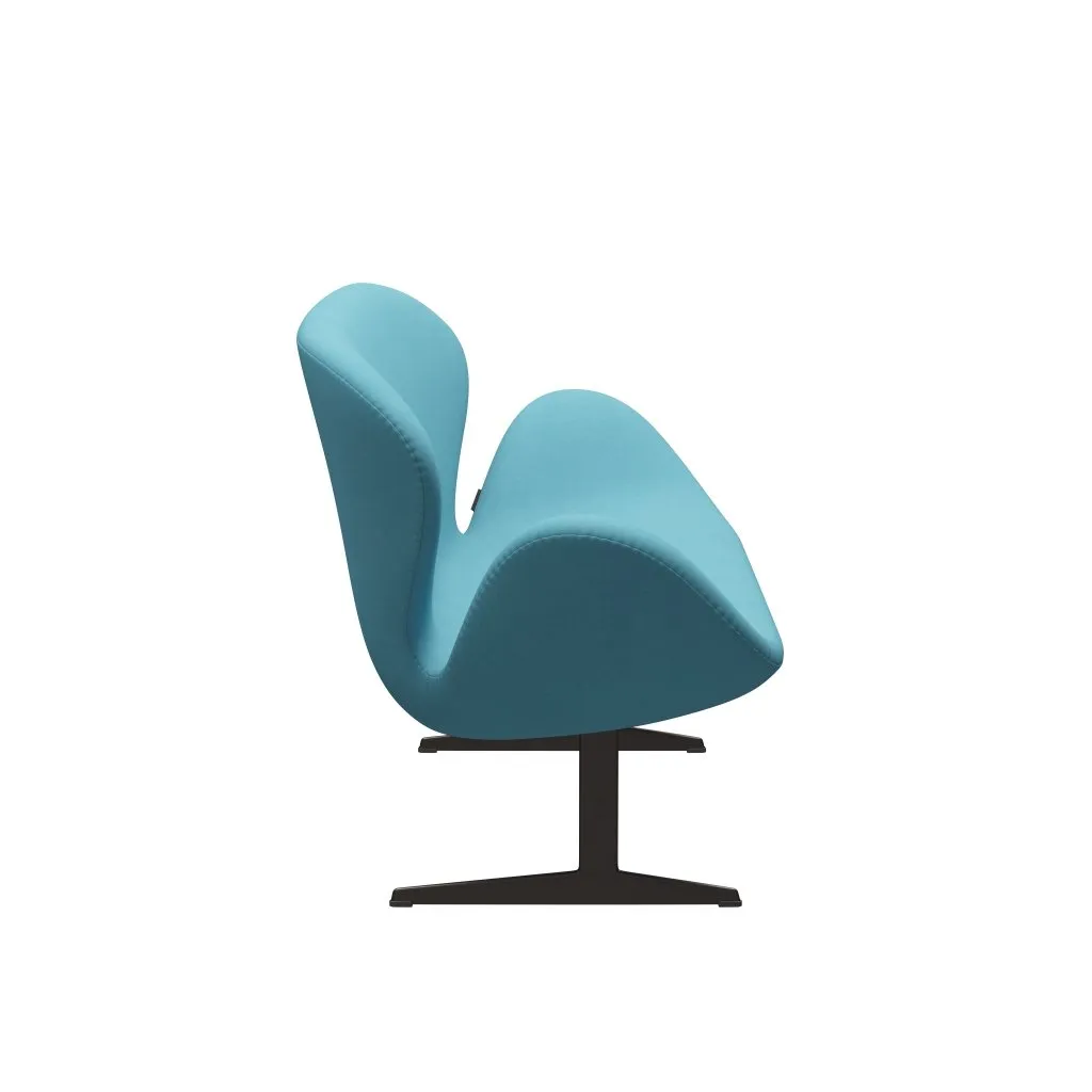 Fritz Hansen Swan™ Sofa 2 Seater, Brown Bronze/Divina Turquoise Light