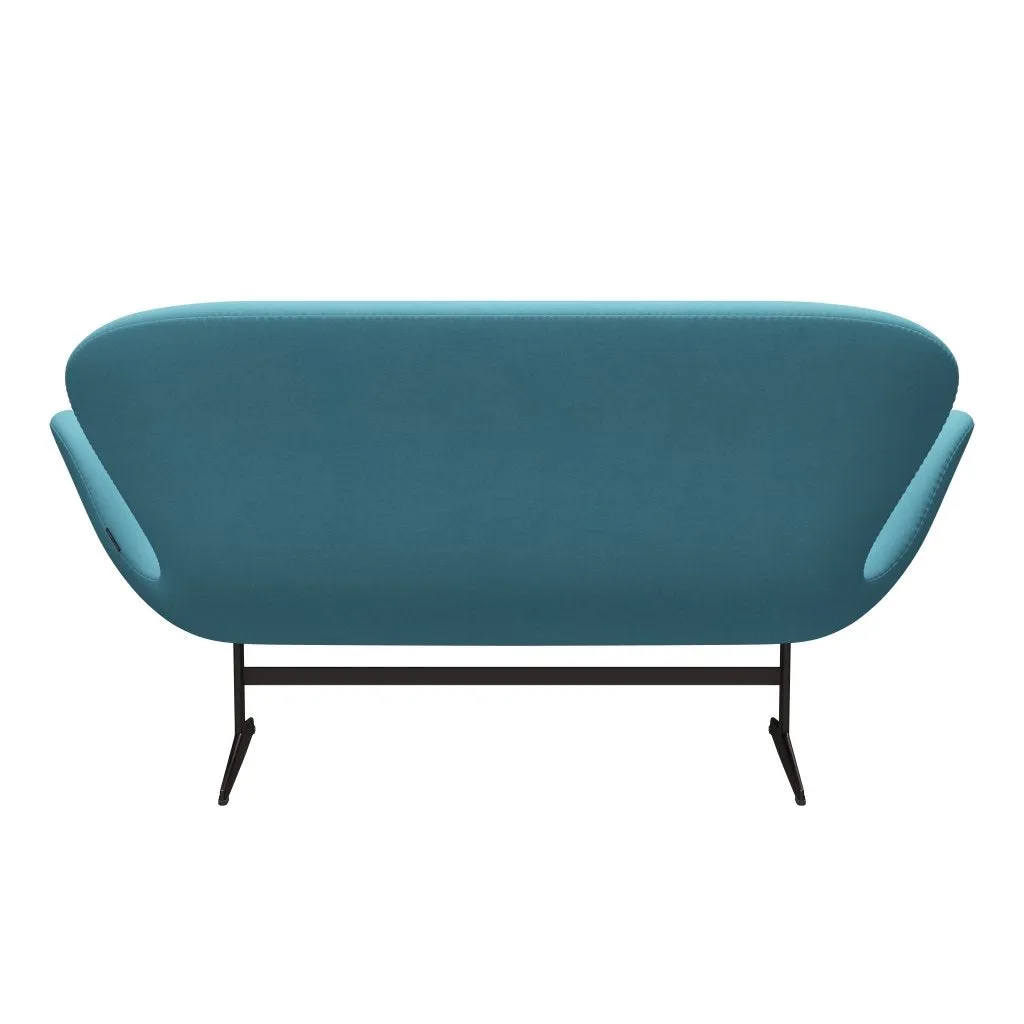Fritz Hansen Swan™ Sofa 2 Seater, Brown Bronze/Divina Turquoise Light
