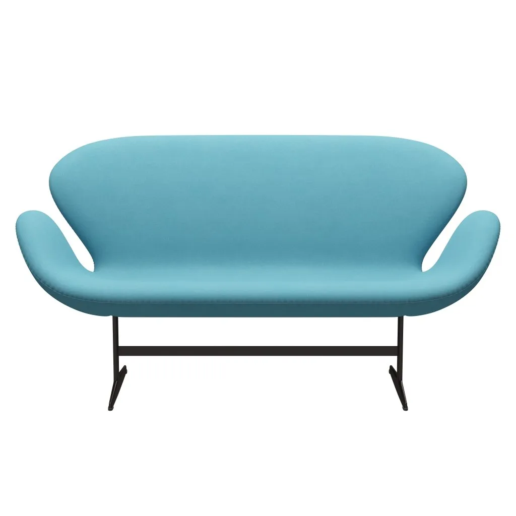 Fritz Hansen Swan™ Sofa 2 Seater, Brown Bronze/Divina Turquoise Light