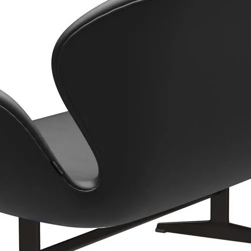 Fritz Hansen Swan™ Sofa 2 Seater, Brown Bronze/Essential Black