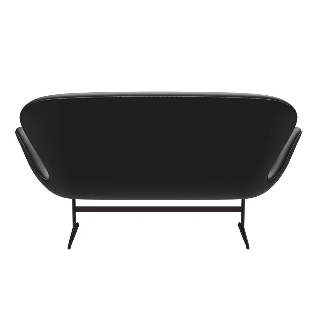Fritz Hansen Swan™ Sofa 2 Seater, Brown Bronze/Essential Black