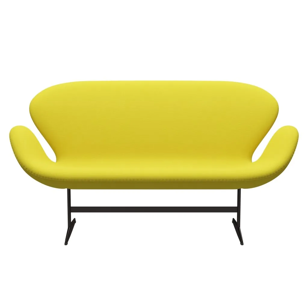 Fritz Hansen Swan™ Sofa 2 Seater, Brown Bronze/Fame Yellow