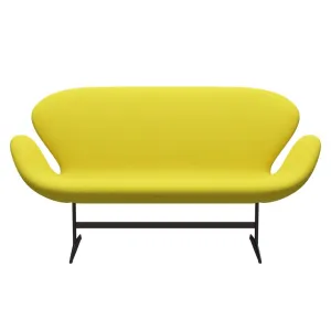 Fritz Hansen Swan™ Sofa 2 Seater, Brown Bronze/Fame Yellow