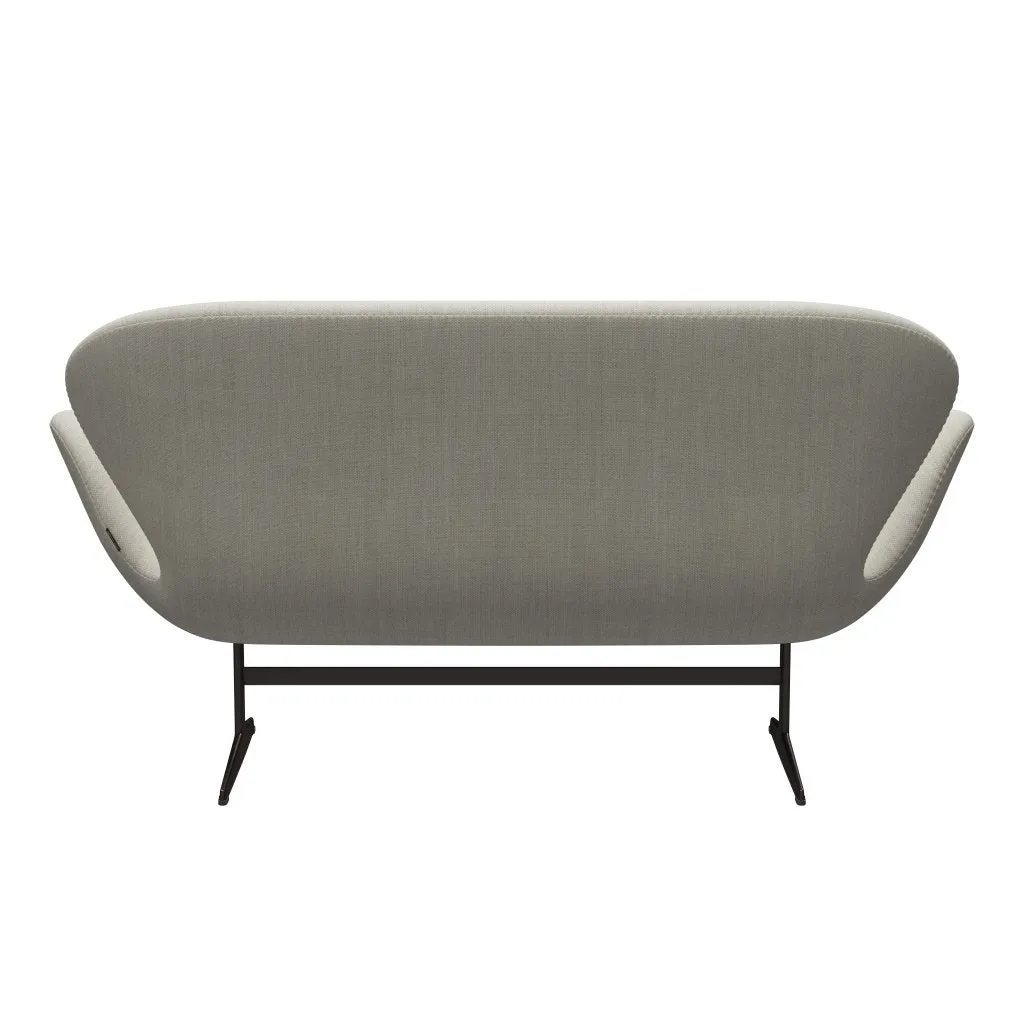 Fritz Hansen Swan™ Sofa 2 Seater, Brown Bronze/Fiord Grey