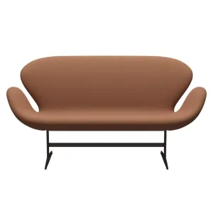 Fritz Hansen Swan™ Sofa 2 Seater, Brown Bronze/Fiord Peach