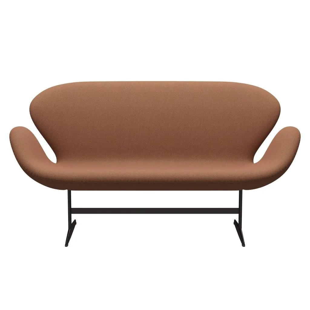 Fritz Hansen Swan™ Sofa 2 Seater, Brown Bronze/Fiord Peach