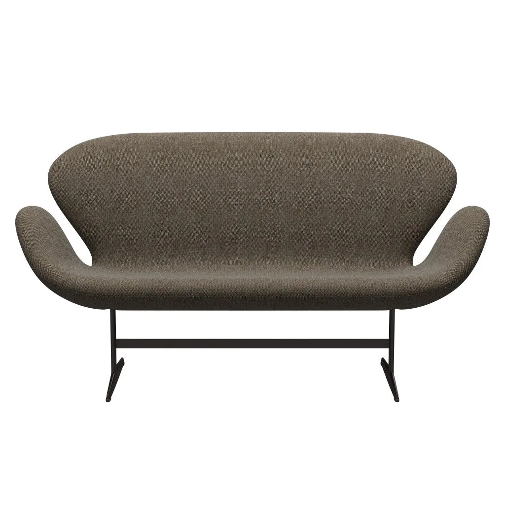 Fritz Hansen Swan™ Sofa 2 Seater, Brown Bronze/Hallingdal Brown/Grey