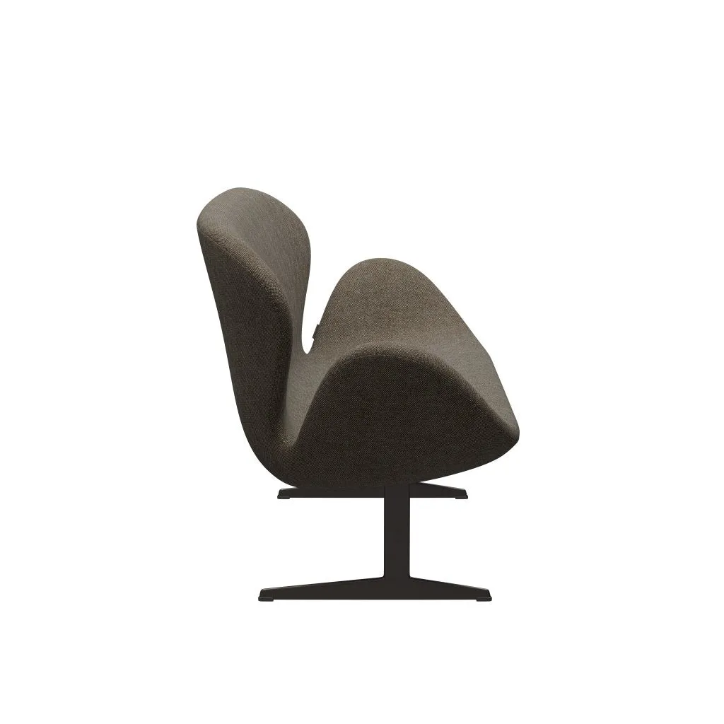 Fritz Hansen Swan™ Sofa 2 Seater, Brown Bronze/Hallingdal Brown/Grey