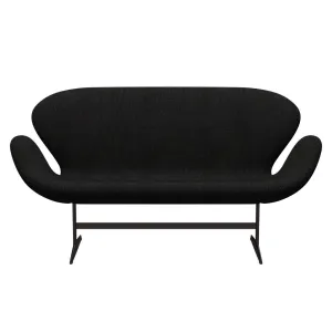 Fritz Hansen Swan™ Sofa 2 Seater, Brown Bronze/Hallingdal Charcoal