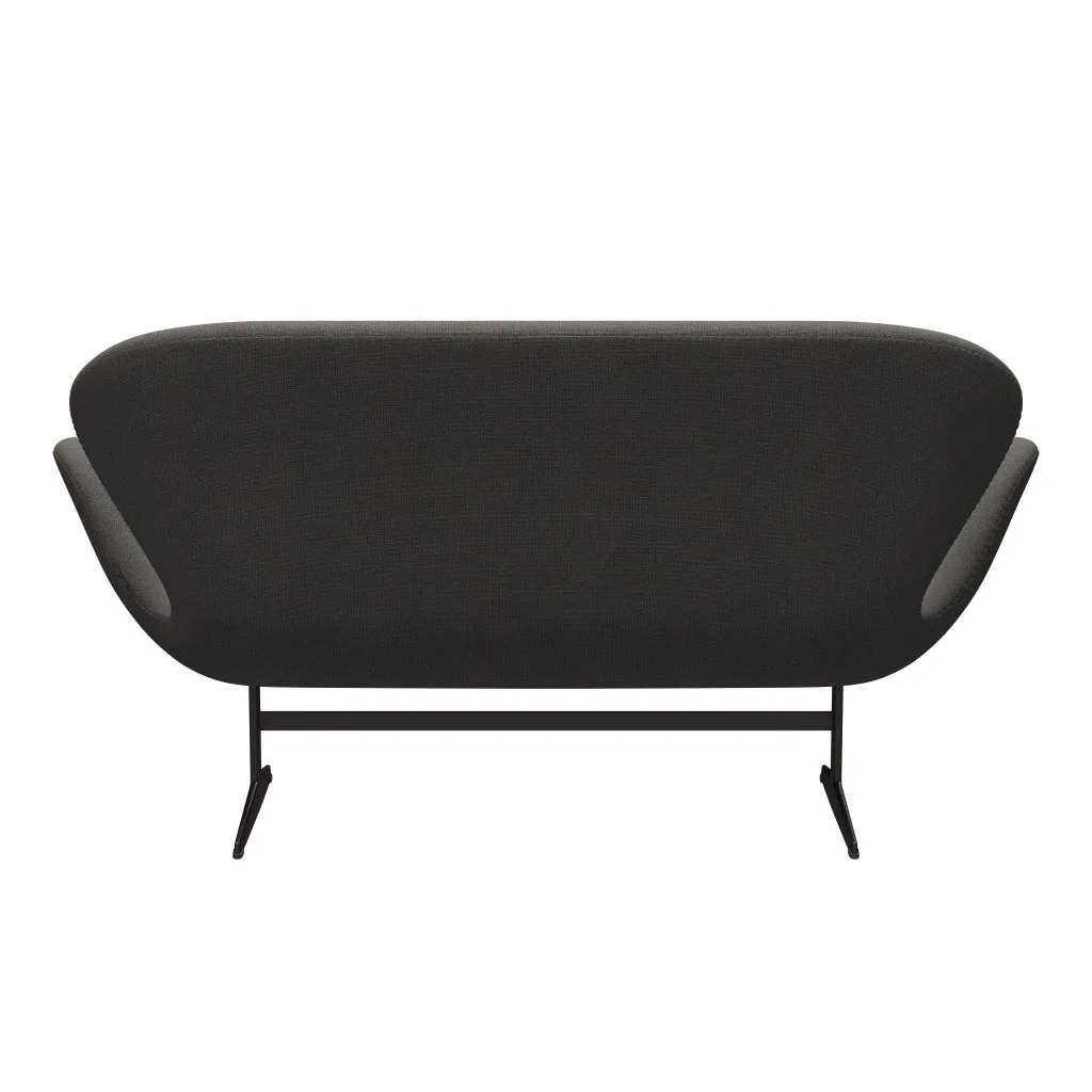 Fritz Hansen Swan™ Sofa 2 Seater, Brown Bronze/Hallingdal Grey Dark
