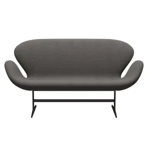Fritz Hansen Swan™ Sofa 2 Seater, Brown Bronze/Hallingdal Grey Dark