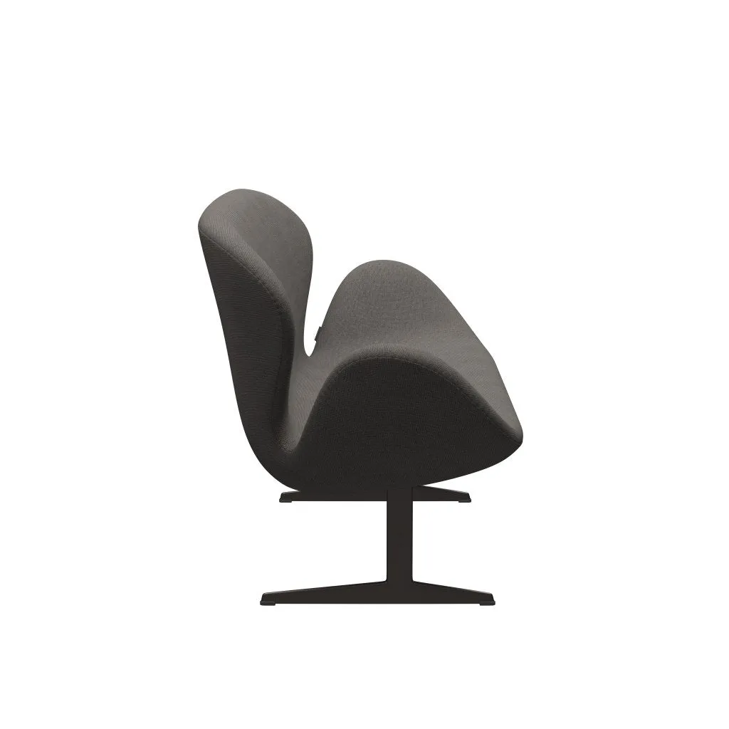 Fritz Hansen Swan™ Sofa 2 Seater, Brown Bronze/Hallingdal Grey Dark