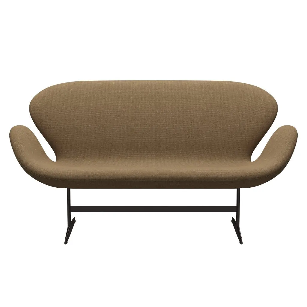 Fritz Hansen Swan™ Sofa 2 Seater, Brown Bronze/Hallingdal Light Brown