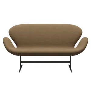 Fritz Hansen Swan™ Sofa 2 Seater, Brown Bronze/Hallingdal Light Brown