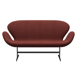 Fritz Hansen Swan™ Sofa 2 Seater, Brown Bronze/Hallingdal Red/Green