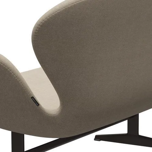 Fritz Hansen Swan™ Sofa 2 Seater, Brown Bronze/Hallingdal Sand