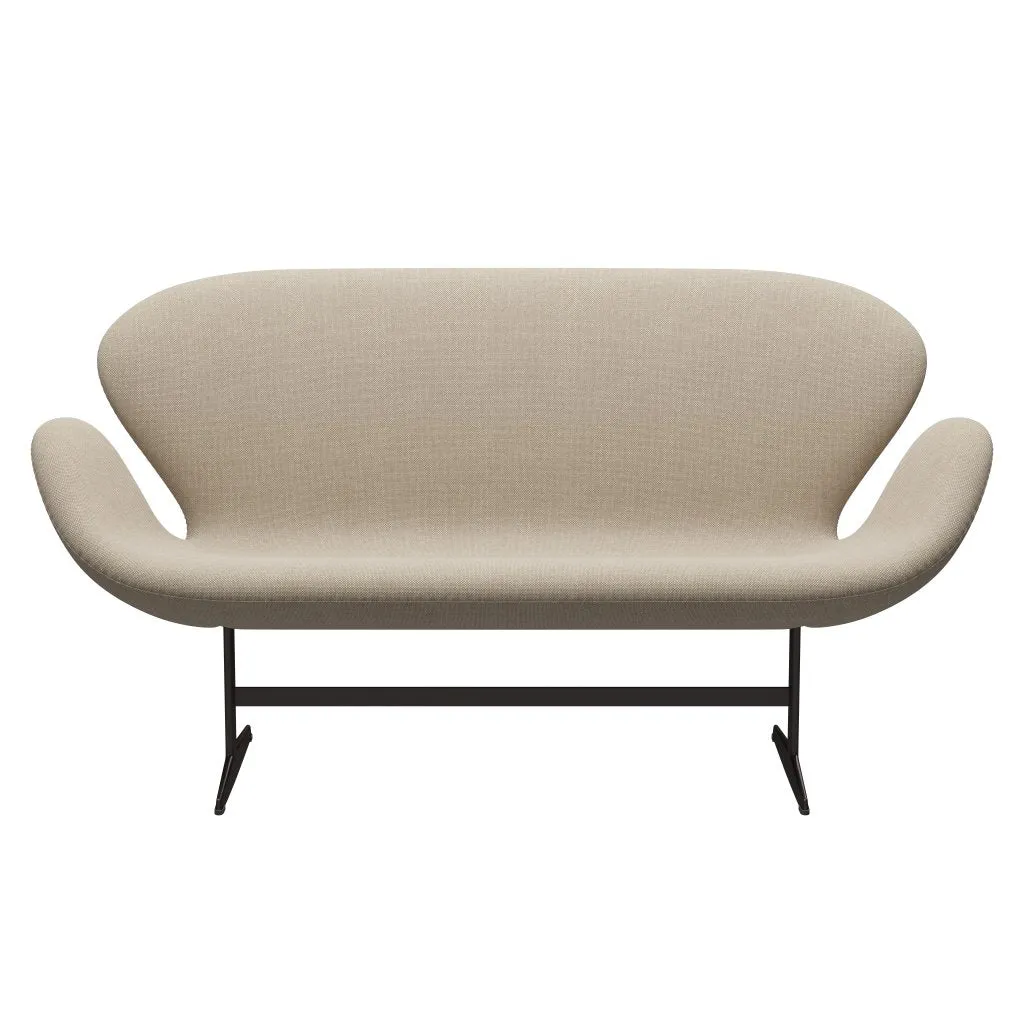 Fritz Hansen Swan™ Sofa 2 Seater, Brown Bronze/Hallingdal Sand