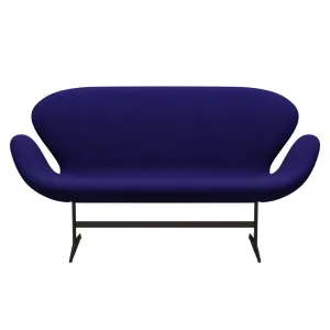 Fritz Hansen Swan™ Sofa 2 Seater, Brown Bronze/Hallingdal Violet Dark