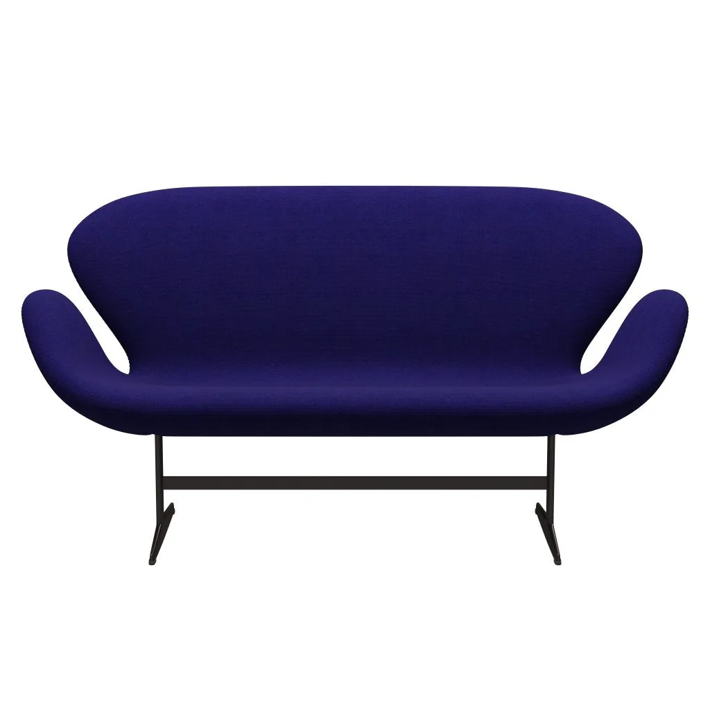 Fritz Hansen Swan™ Sofa 2 Seater, Brown Bronze/Hallingdal Violet Dark