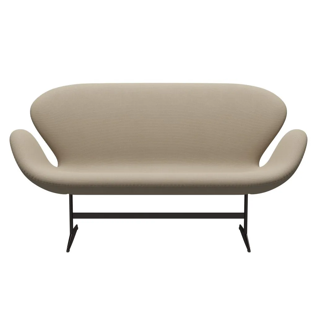 Fritz Hansen Swan™ Sofa 2 Seater, Brown Bronze/Steelcut Beige