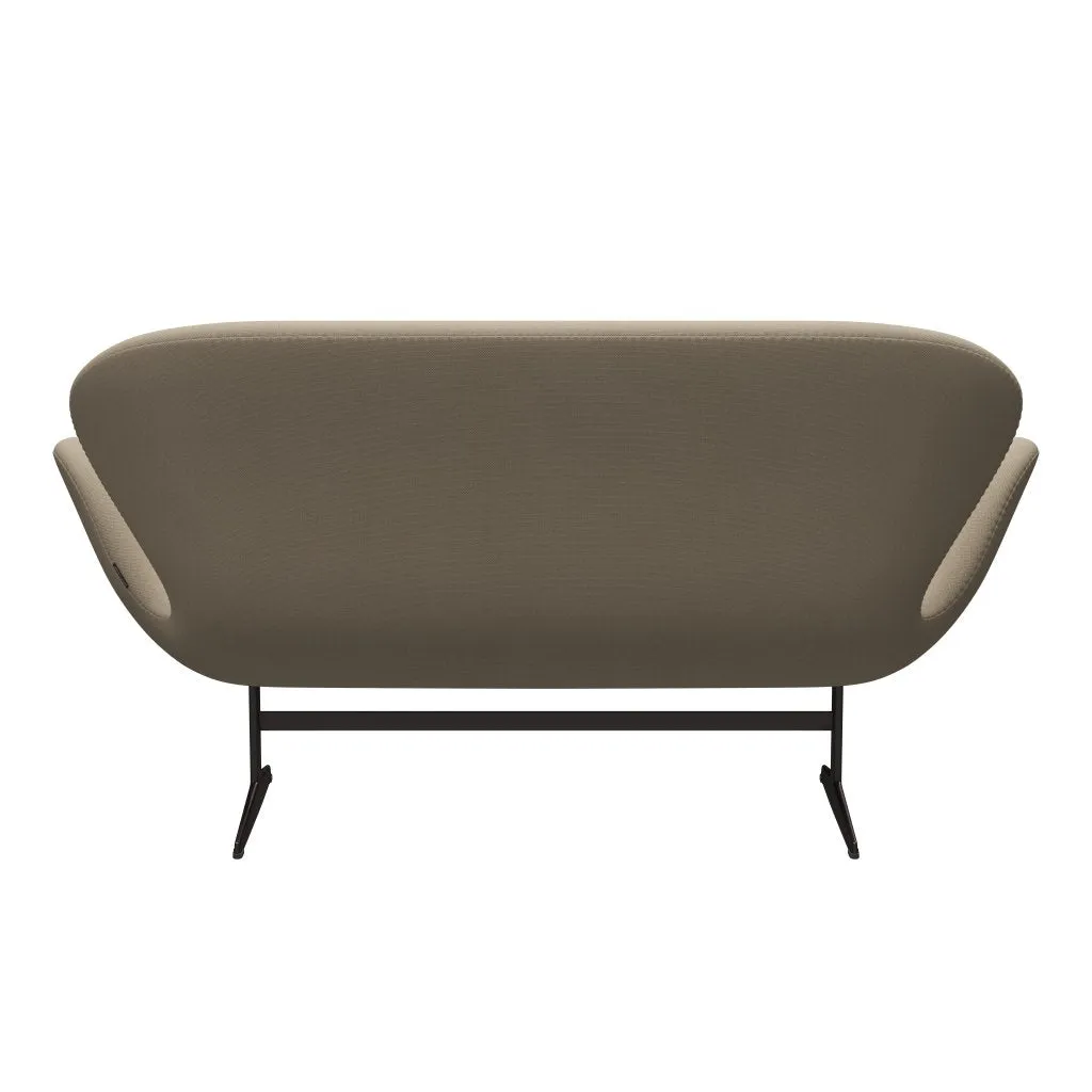 Fritz Hansen Swan™ Sofa 2 Seater, Brown Bronze/Steelcut Beige