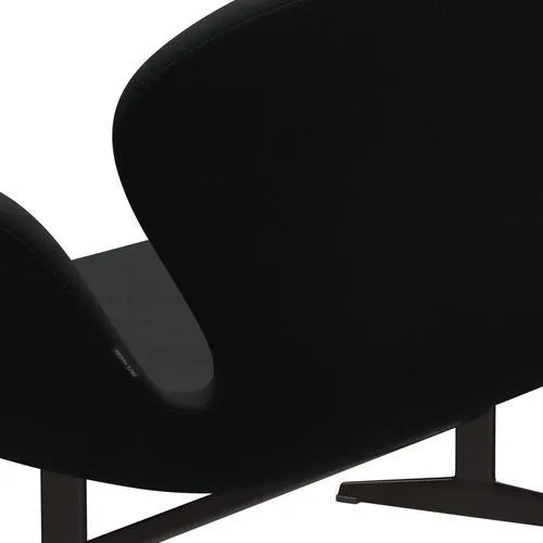 Fritz Hansen Swan™ Sofa 2 Seater, Brown Bronze/Steelcut Black