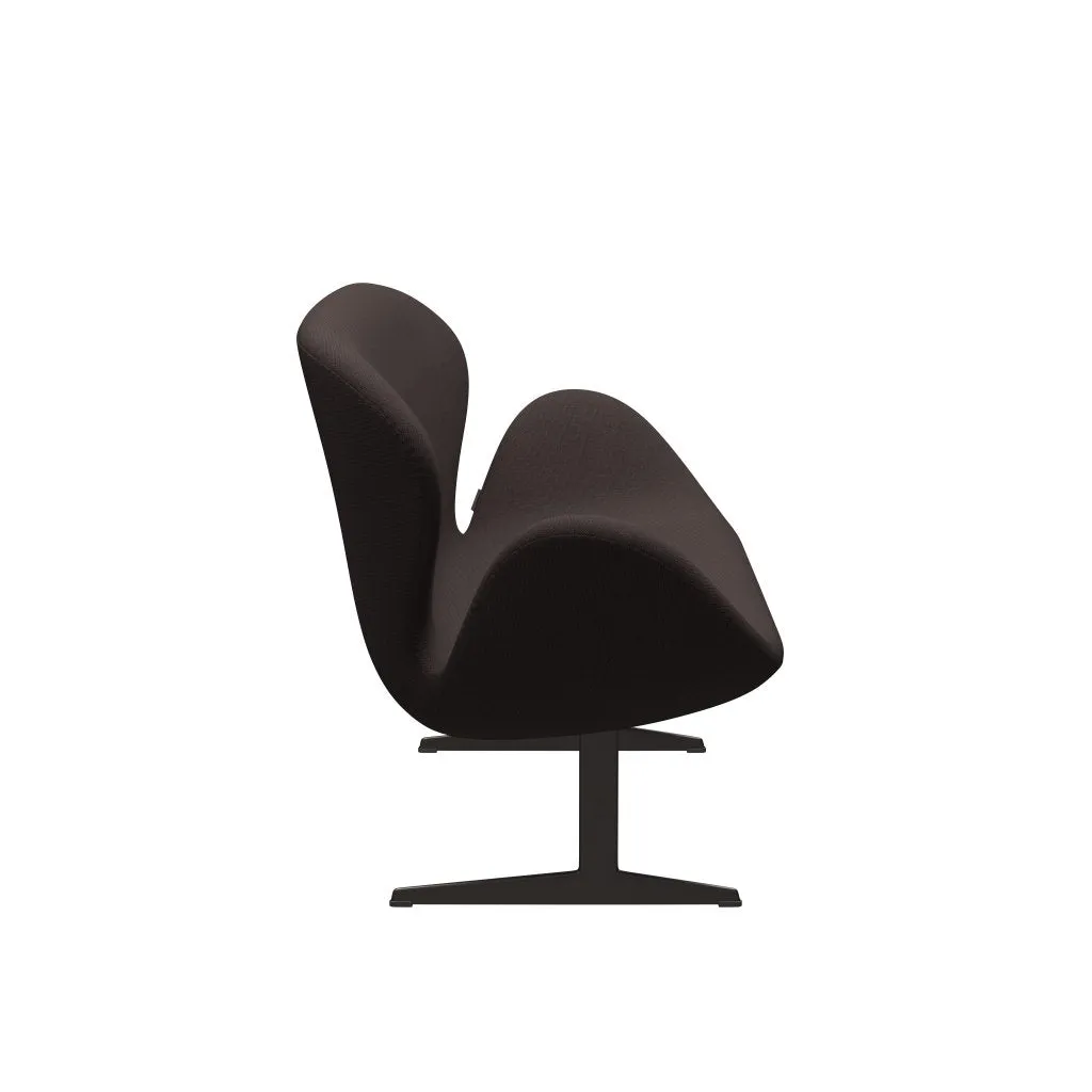 Fritz Hansen Swan™ Sofa 2 Seater, Brown Bronze/Steelcut Dark Earth Brown