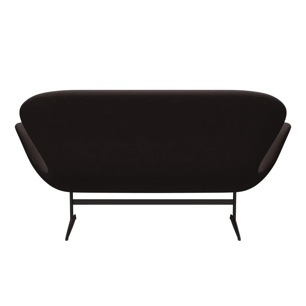 Fritz Hansen Swan™ Sofa 2 Seater, Brown Bronze/Steelcut Dark Earth Brown