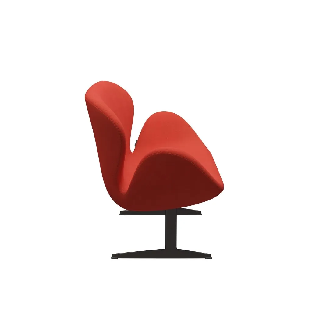 Fritz Hansen Swan™ Sofa 2 Seater, Brown Bronze/Steelcut Light Red