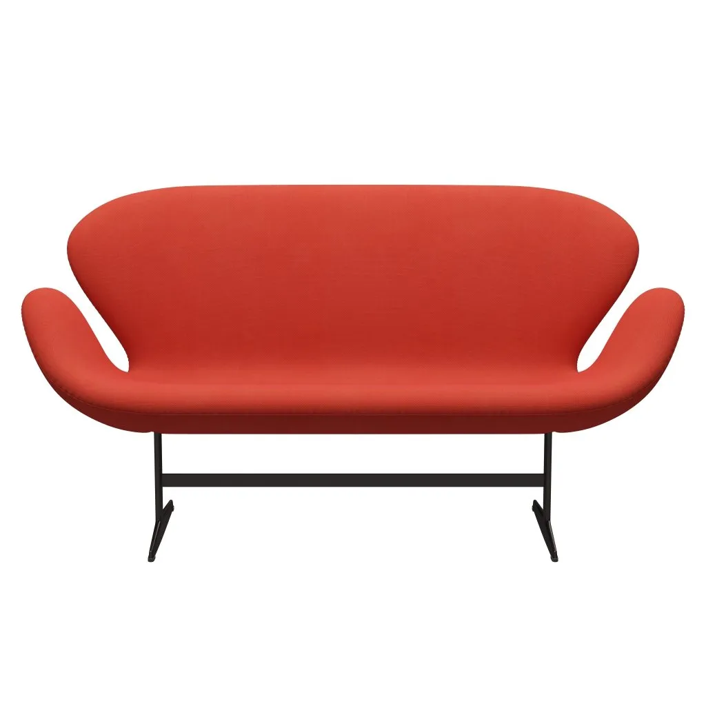 Fritz Hansen Swan™ Sofa 2 Seater, Brown Bronze/Steelcut Light Red