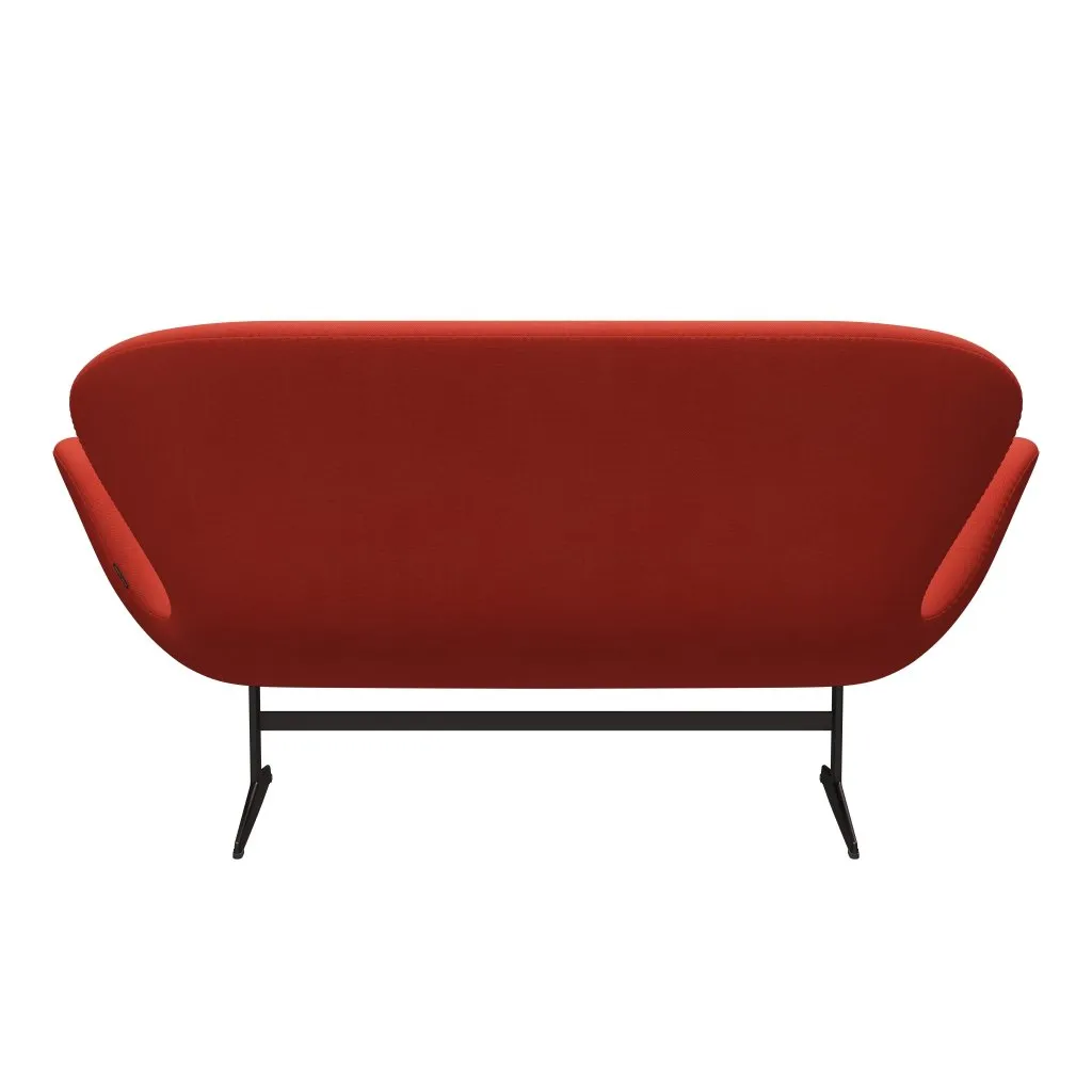 Fritz Hansen Swan™ Sofa 2 Seater, Brown Bronze/Steelcut Light Red