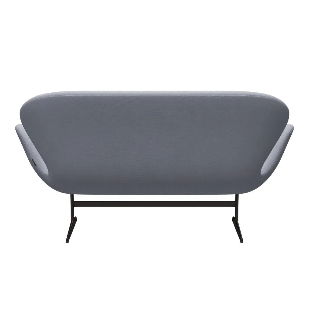 Fritz Hansen Swan™ Sofa 2 Seater, Brown Bronze/Steelcut Mouse Grey