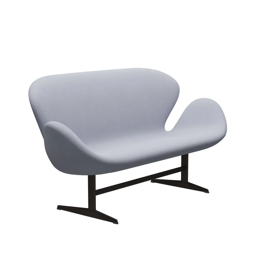 Fritz Hansen Swan™ Sofa 2 Seater, Brown Bronze/Steelcut Mouse Grey
