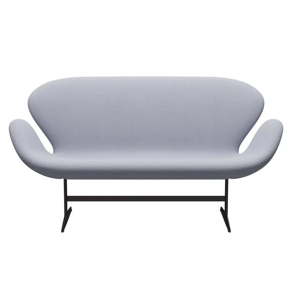 Fritz Hansen Swan™ Sofa 2 Seater, Brown Bronze/Steelcut Mouse Grey
