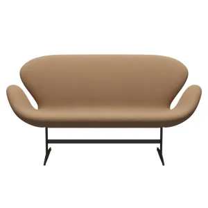Fritz Hansen Swan™ Sofa 2 Seater, Brown Bronze/Steelcut Sand Dark/Beige