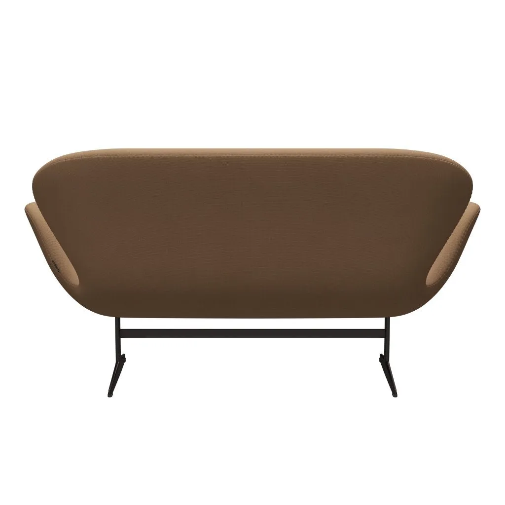 Fritz Hansen Swan™ Sofa 2 Seater, Brown Bronze/Steelcut Sand Dark/Beige