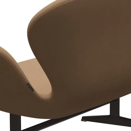 Fritz Hansen Swan™ Sofa 2 Seater, Brown Bronze/Steelcut Sand Dark/Beige